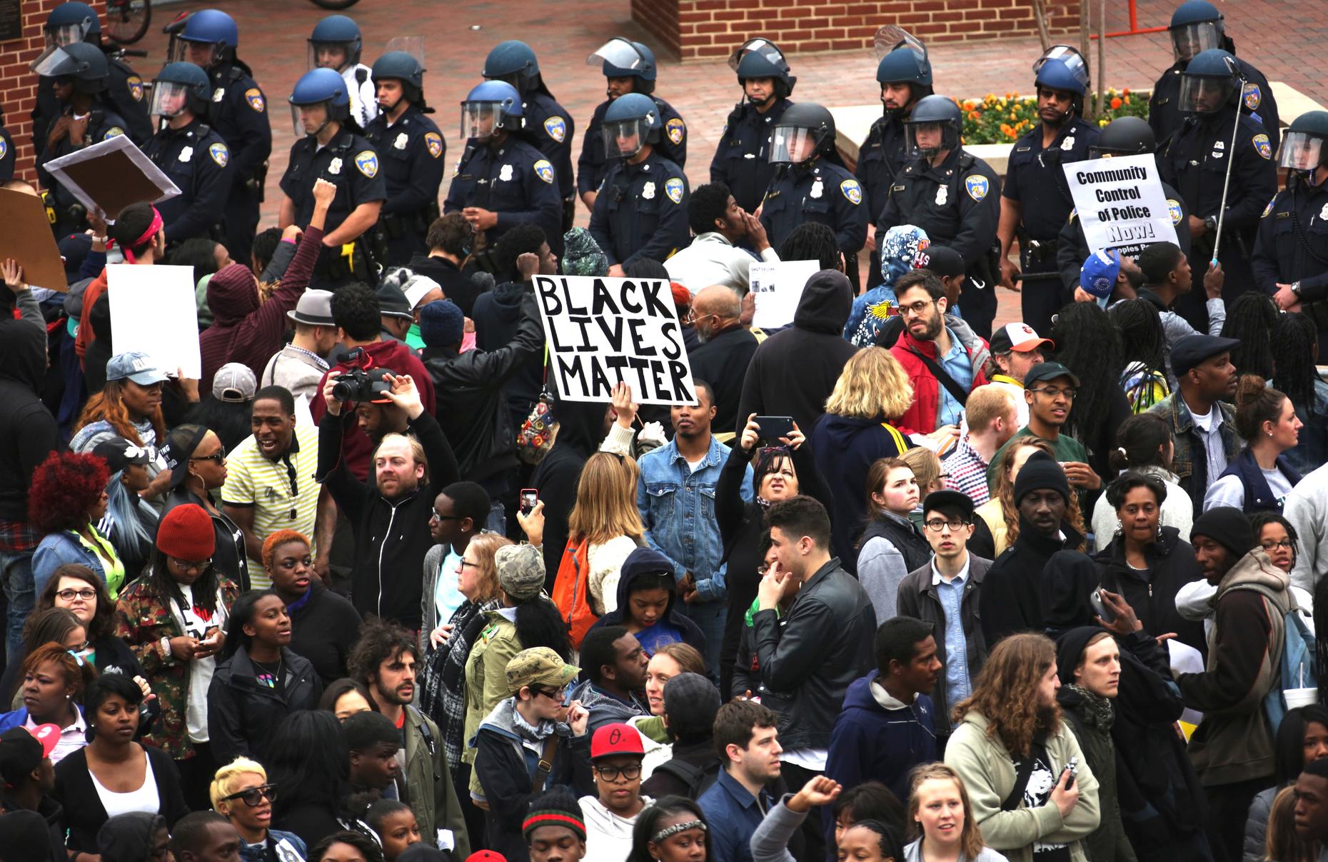 Freddie Gray protest outside Camden Yards turns violent