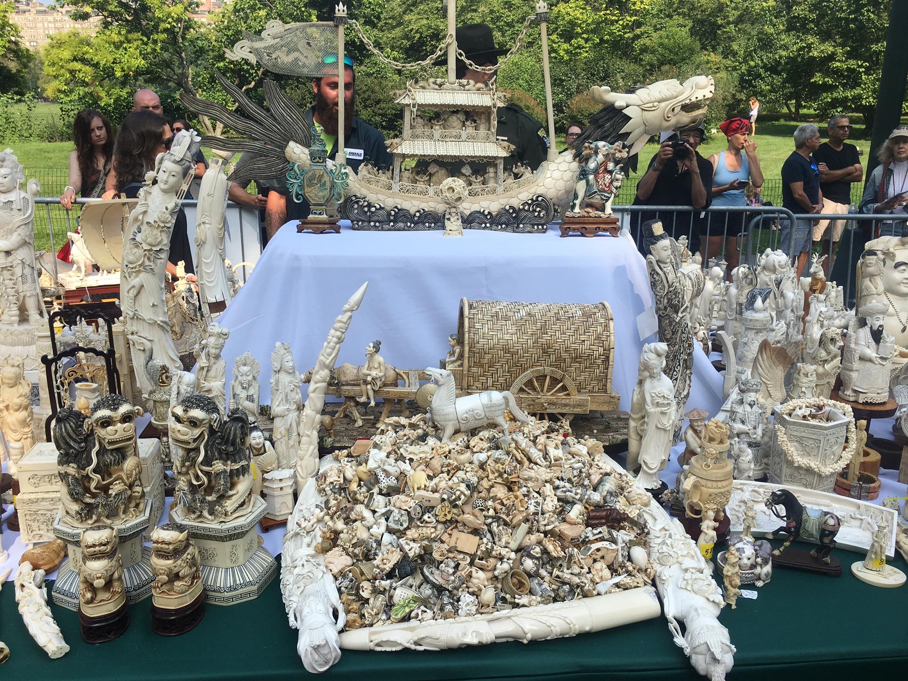 Two Tons Of Ivory Destroyed As New York Protests Illegal Trade WNYC   IMG 7747.JPG