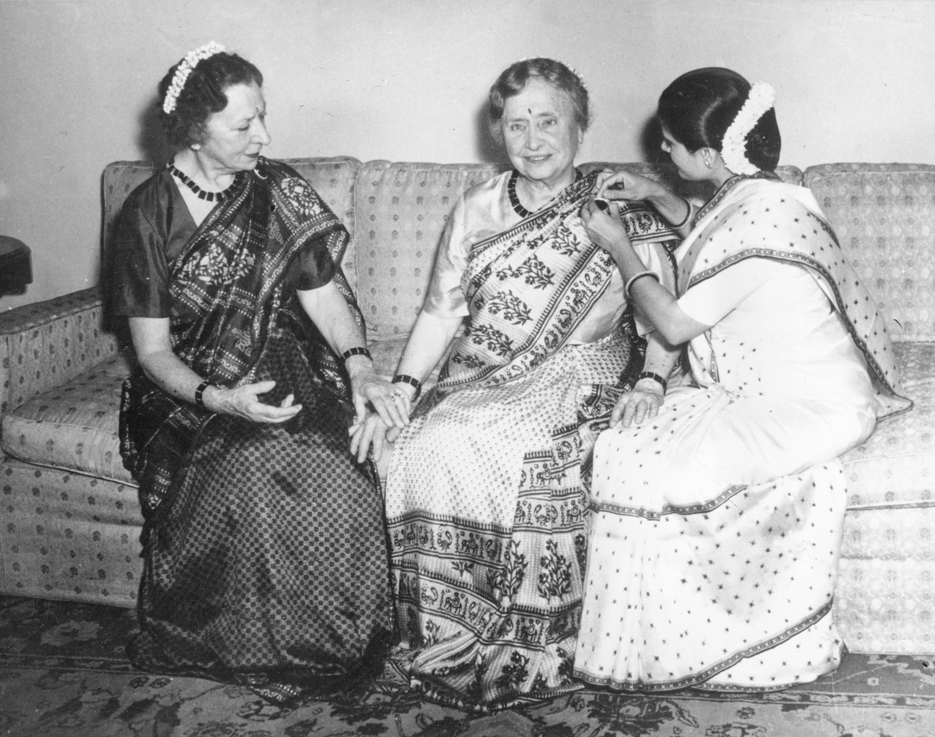 Helen Keller is Honored on the Eve of Her 28 South Asian Tour