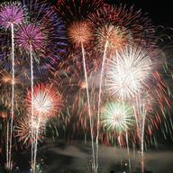 Firework display at Malaysia International Firework Competition 2007