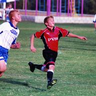 Robbie Rogers at 12, playing for the Palos Verdes Soccer Club in in Rolling Hills Estates.