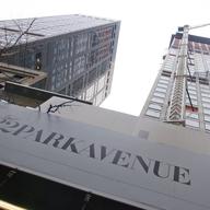 Construction continues on 432 Park Avenue.