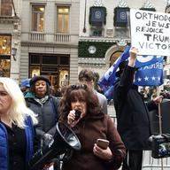 A pro-Trump rally in front of Trump Tower on Nov. 20, 2016.