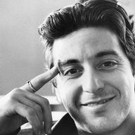 Al Pacino, renowned for his roles in such films as 'The Godfather' and 'Scarface'. 1972.
