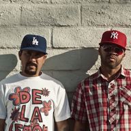Rapper Jurny Big (L) and producer Peace 586 (R) make up The Battery.