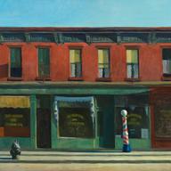 Edward Hopper, 1882 1967 Early Sunday Morning, (1930) Oil on canvas, 35 3/16 x 60in. (89.4 x 152.4 cm) Whitney Museum of American Art, New York; purchase, with funds from Gertrude Vanderbilt 