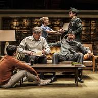 L-R: Raviv Ullman, Bill Pullman, Holly Hunter, Morocco Omari and Ben Schnetzer (back) in The New Group production of David Rabe's Sticks and Bones.