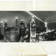 Downtown Chicago at night