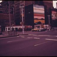 Wall Painting on a Building on Houston Street in New York City's Manhattan 1974
