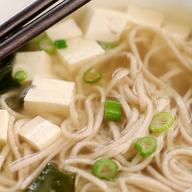 Miso soup with soba