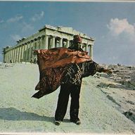   Back cover photo of Sun Ra's LP Live At Praxis'84, 1984, Soundwave Limited