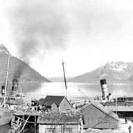 Ships in Trondheim, Norway (1940)