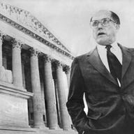 William Rehnquist outside of the Supreme Court Building after winning confirmation as Chief Justice, 1986. He wrote that the state was under no obligation to preserve potentially useful evidence.