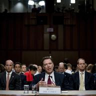 Former FBI Director James Comey speaks during a Senate Intelligence Committee hearing on Capitol Hill, Thursday, June 8, 2017, in Washington.