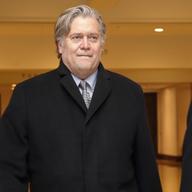 Former White House strategist Steve Bannon leaves a House Intelligence Committee meeting where he was interviewed behind closed doors on Capitol Hill, Tuesday, Jan. 16, 2018, in Washington.