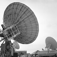 A telecommunications center for satellites, 200 kms east of Paris on Feb. 10, 1978.