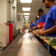 Book sorters competing in the fourth annual book sorting competition against Washington's King County Public Library.