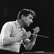 Leonard Bernstein, former music director of the New York Philharmonic.
