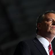 Bill de Blasio on election night, Nov. 5, 2013