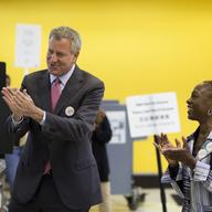 Bill_de_Blasio _Chirlane_McCray_nyc_primary_2017_primary