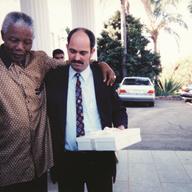 Nelson Mandela and Christo Brand