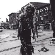 Brother Blue performing in Harvard Square circa 1979