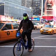 Citibike commuters brave frigid temperatures as a polar vortex hits the city on January 7, 2014.