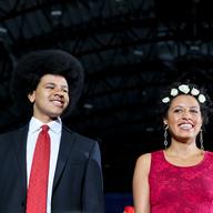 Bill de Blasio's children, Dante and Chiara de Blasio on election night, Nov. 5 2013.