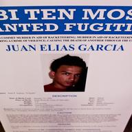 One of the FBI's top 10 Most Wanted Fugitives, Juan Elias Garcia, 21, wanted in connection to a Long Island killing.