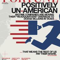 Fortune's magazine's cover story, 'Positively un-American tax dodges'