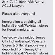 Fake alerts like this have been spreading through immigrant communities