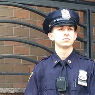 NYPD Officer wearing a body camera