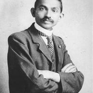 Gandhi as a lawyer in South-Africa, 1906.