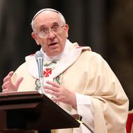 Pope Francis attends a solemn mass to commemorate the Feast of the Epiphany at the St. Peter's Basilica on January 6, 2014 in Vatican City, Vatican.