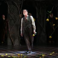 Roger Rees during the Broadway Opening Night Performance Curtain Call for 'The Visit' at the Lyceum Theatre on April 23, 2015 in New York City.