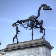 Gift Horse by Hans Haacke, Trafalgar Square, London