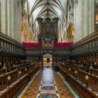 Gloucester Cathedral features a 1999 Nicholson organ.