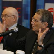 CEO of Greenberg Quinlan Rosner Stanley B. Greenberg speaks during CNN's Media Conference For The Election of the President 2008 at the Time Warner Center on October 14, 2008 in New York City.