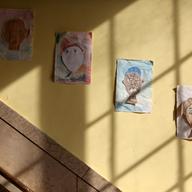 Hallway on first day of school feelings chart at Icahn Charter School 7 in the Bronx.