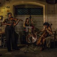 Hear in Now  (L to R: Mazz Swift, Silvia Bolognesi, Tomeka Reid)