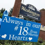 Evan Murray, 17, who died from injuries on the football field commemorated throughout Washington Township, New Jersey.