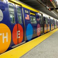 The MTA wrapped 2 Q trains to celebrate the completion of three new stops on 2nd Ave.