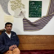 Harry Pangemanan, an Indonesian Christian, was living in sanctuary at his church in Highland Park, NJ, to avoid deportation. 
