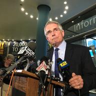 Amtrak CEO Wick Moorman address reporters following two derailments at Penn station in two weeks.