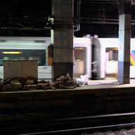 A NJ Transit train at Penn Station. Work continues on the tracks, where Amtrak is attempting to make several years worth of upgrades in a few months.