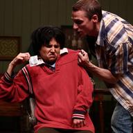 Susie Sokol and Ben Jalosa Williams in THE SOUND AND THE FURY, with text by William Faulkner, created and performed by Elevator Repair Service, and directed by John Collins, running at The Public.