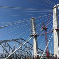 A ceremonial ribbon cutting for the new Mario Cuomo Bridge on August 24, 2017. Four lanes will open on the first span, with the rest to follow in 2018.