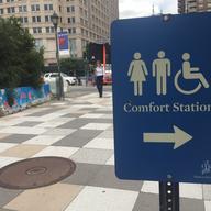 public bathroom sign