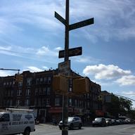 The corner of President Street and Utica Avenue, where the Crown Heights Riots of 1991 occurred.  There's no sign to mark the site. No visible scars.