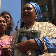 Hawa Bah after federal prosecutors said they would not prosecute officers involved in the shooting death of her son, Mohamed.